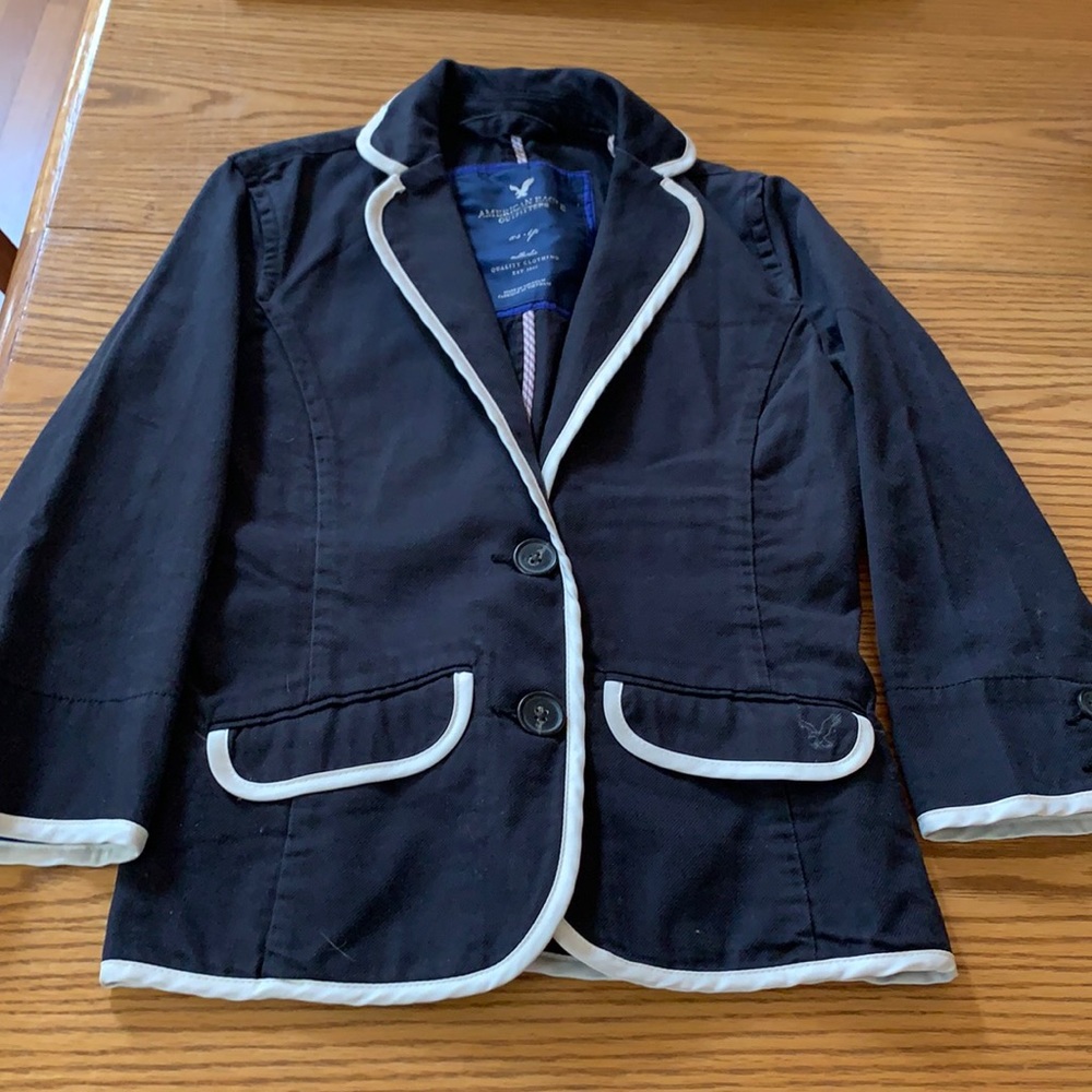 American Eagle Blazer, Black w/white trim, XS